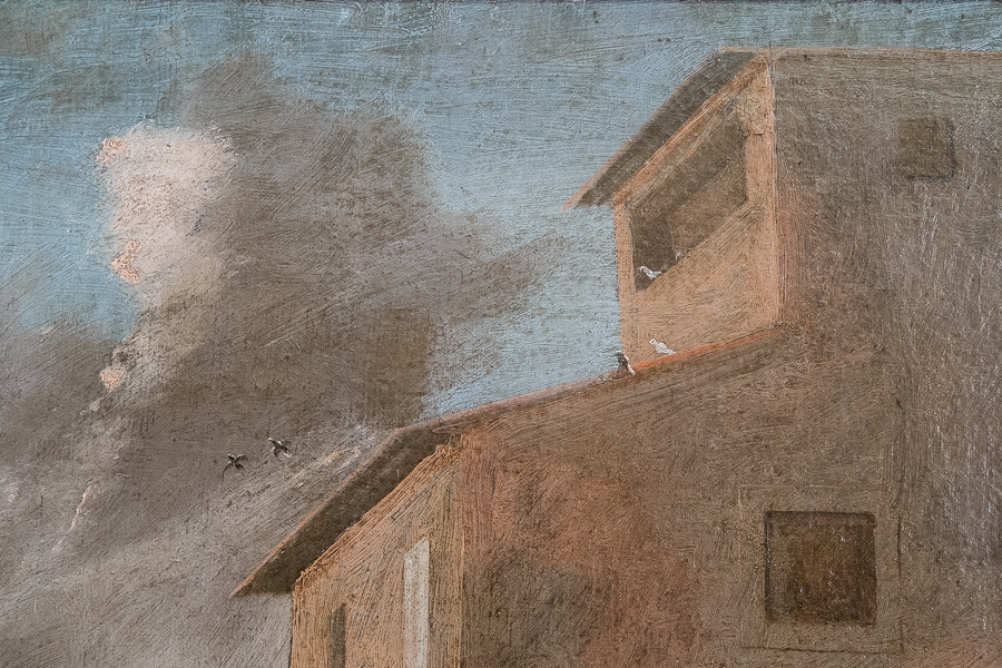 Quadro con scena agreste, Veneto 1700. Margheri Antichità