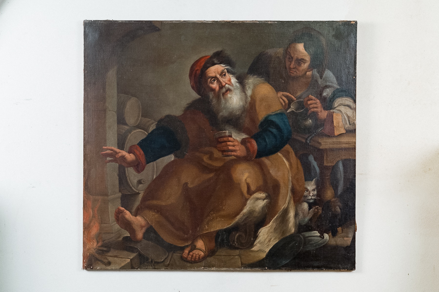 Olio su tela area lombarda 1600. Margheri Antichità