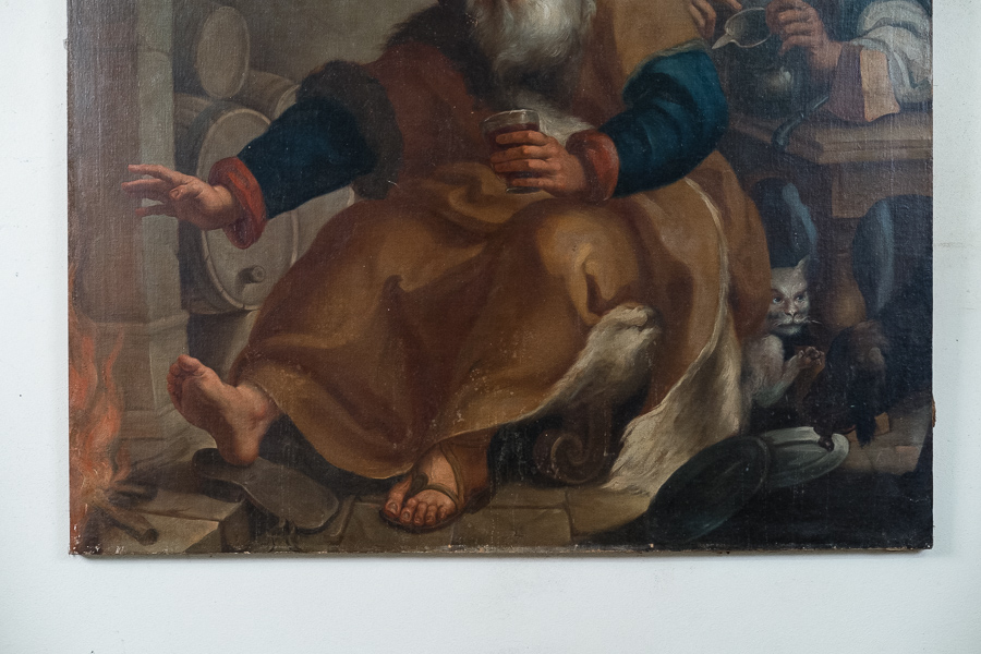 Olio su tela area lombarda 1600. Margheri Antichità