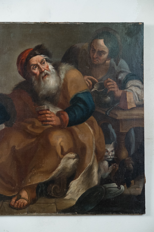 Olio su tela area lombarda 1600. Margheri Antichità