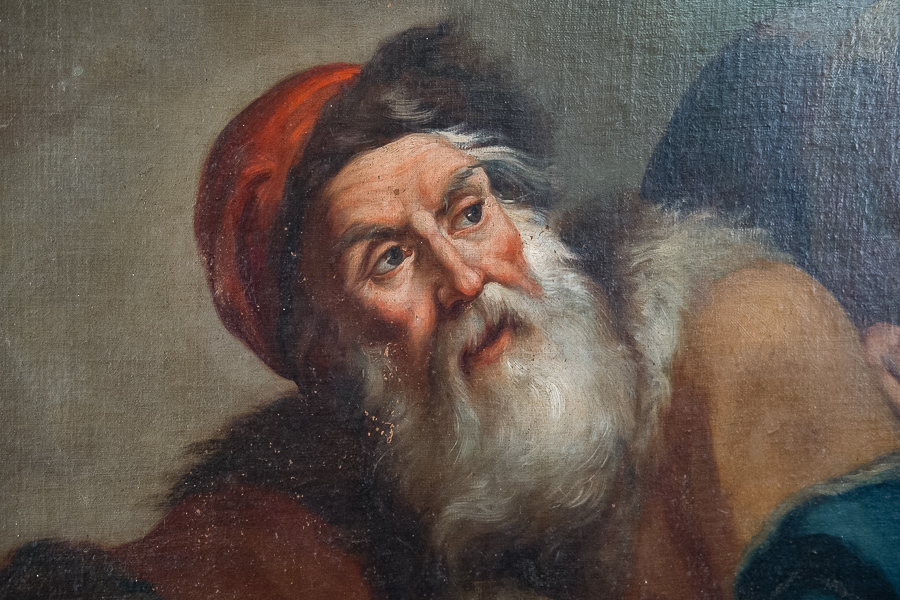 Olio su tela area lombarda 1600. Margheri Antichità