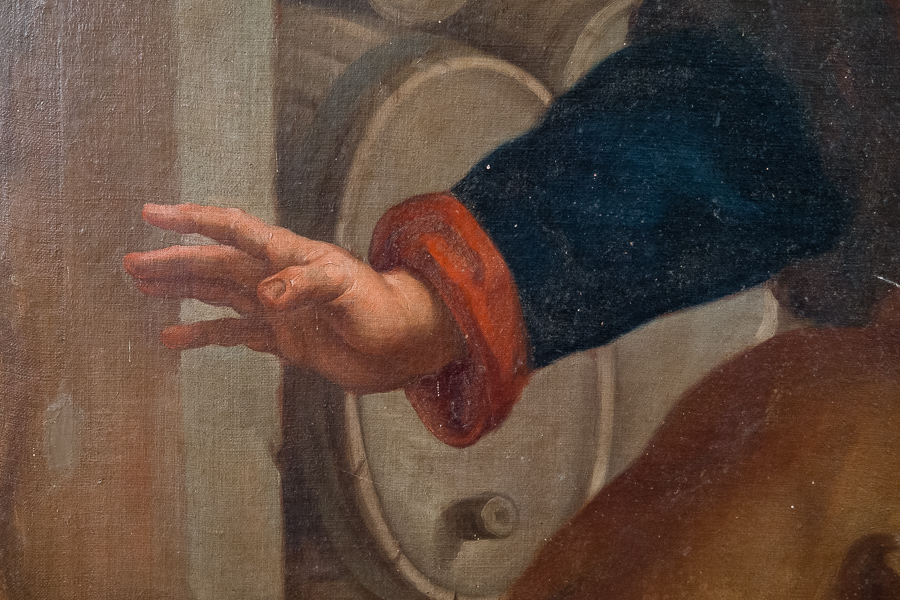 Olio su tela area lombarda 1600. Margheri Antichità