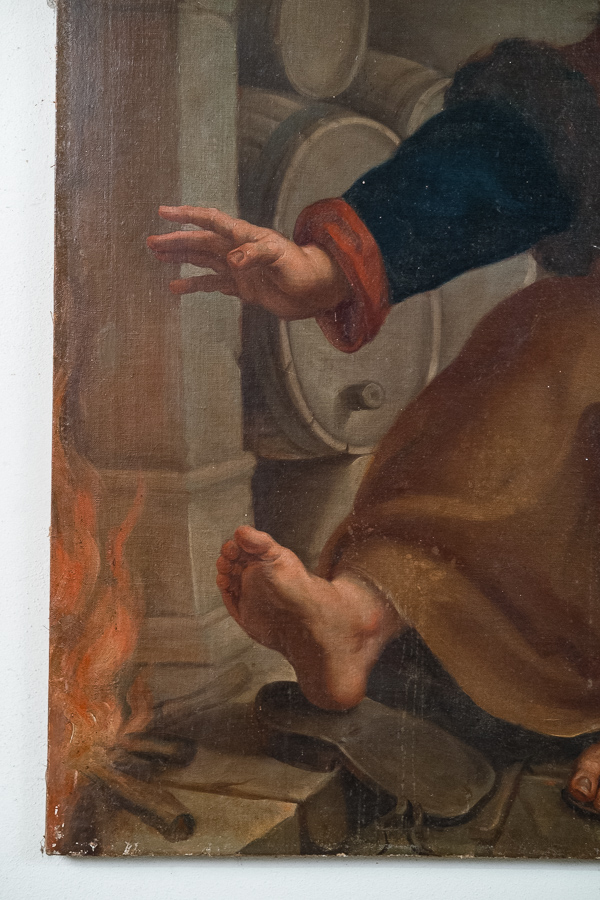 Olio su tela area lombarda 1600. Margheri Antichità