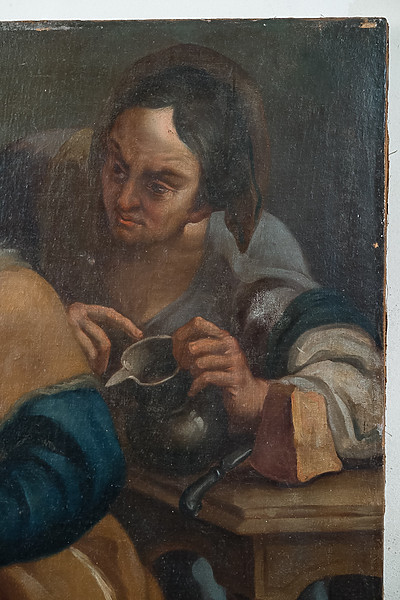 Olio su tela area lombarda 1600. Margheri Antichità